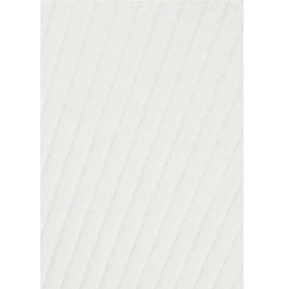 ENZA COSTA XS WINTER WHITE RIBBED MIDI PENCIL SKIRT MINIMALIST LUXURY STYLE - Picture 4 of 12